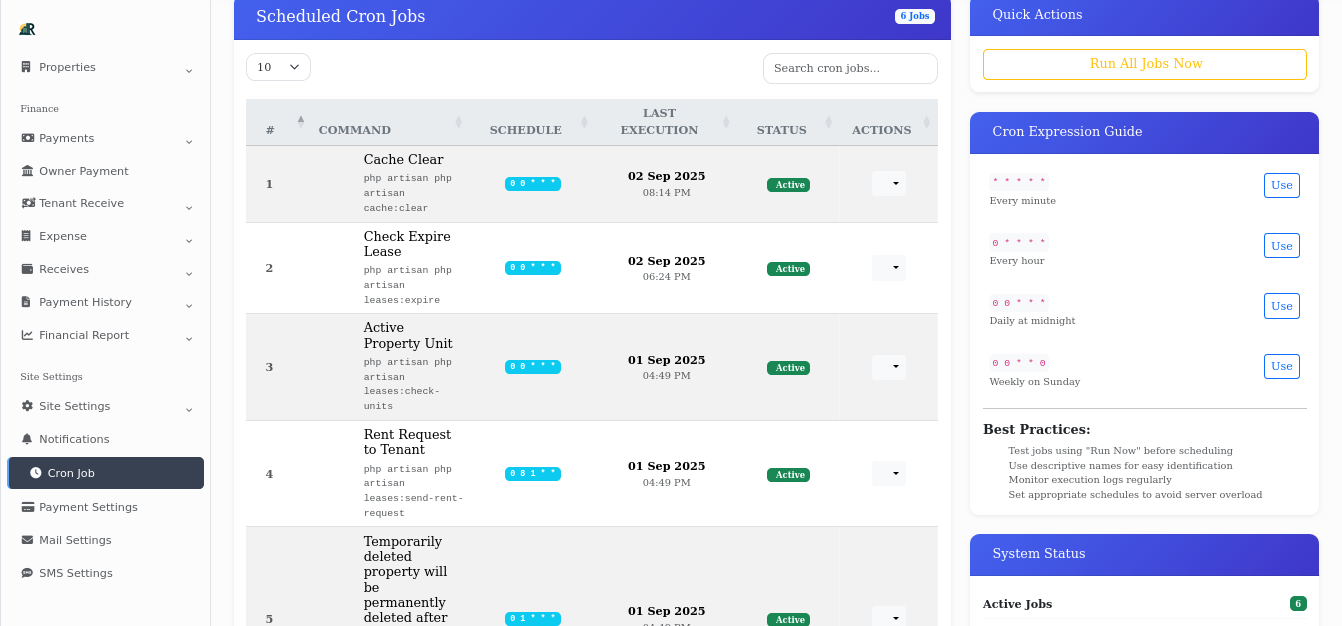 Cron Job Monitoring Dashboard