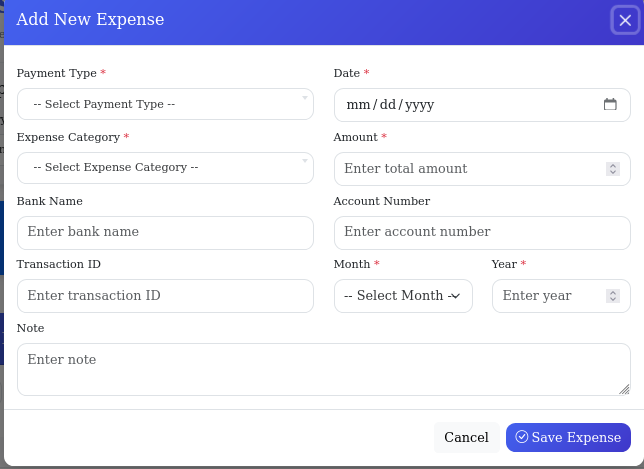 Expense Management Dashboard