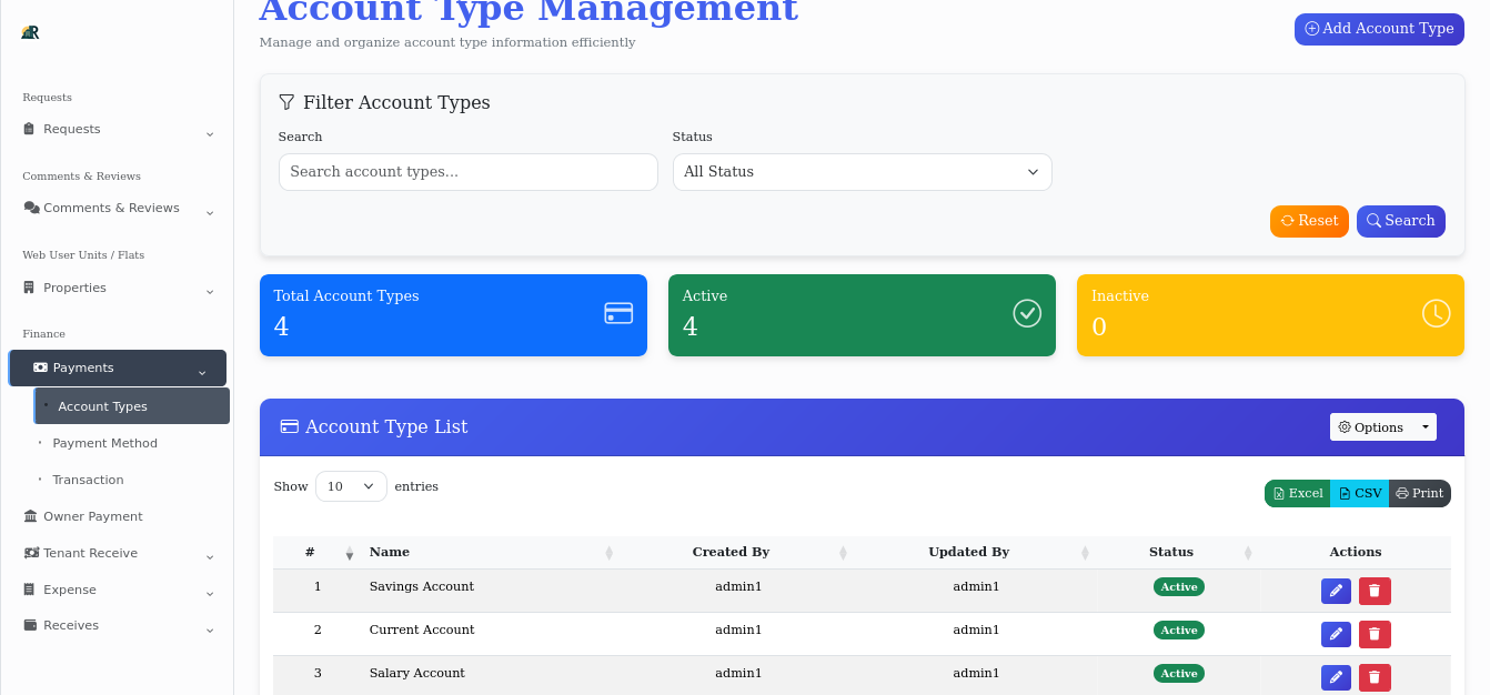 Payment Management Dashboard