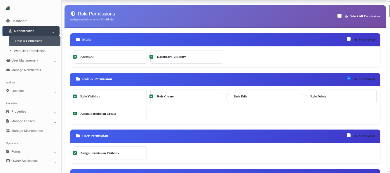 Property Manager Role Management